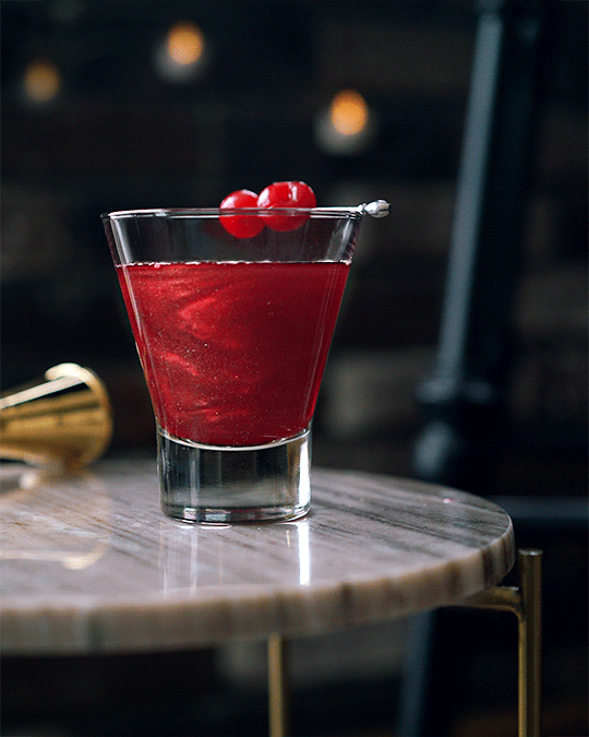 Velveteen Veil; Rolanberry and rose petals on the tongue, this drink instills calm confidence, leaving the drinker composed and unreadable