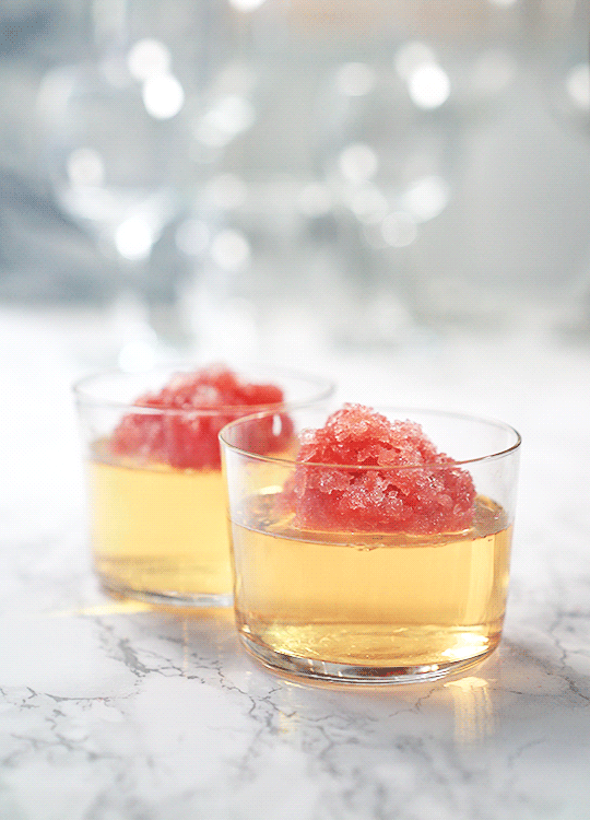 Sugar-filled Reverie; A paired set of fruity jellies that, when shared, leave patrons feeling gently attuned to one another