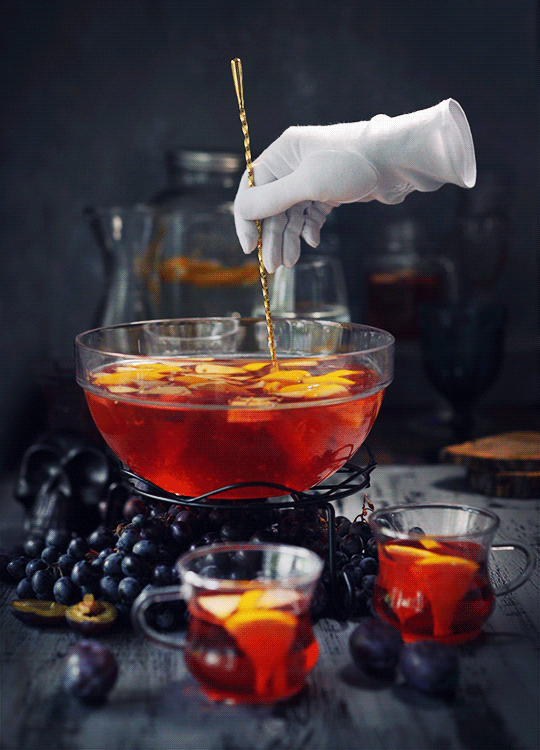 Sunrise Sangria; Vibrant and fruit-laden, this drink carries a nostalgic energy perfect for overdue reunions